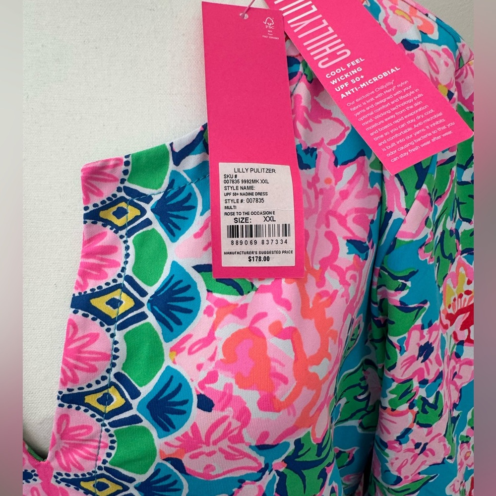 Lilly Pulitzer Pink and Blue Floral Dress - Picture 2 of 2